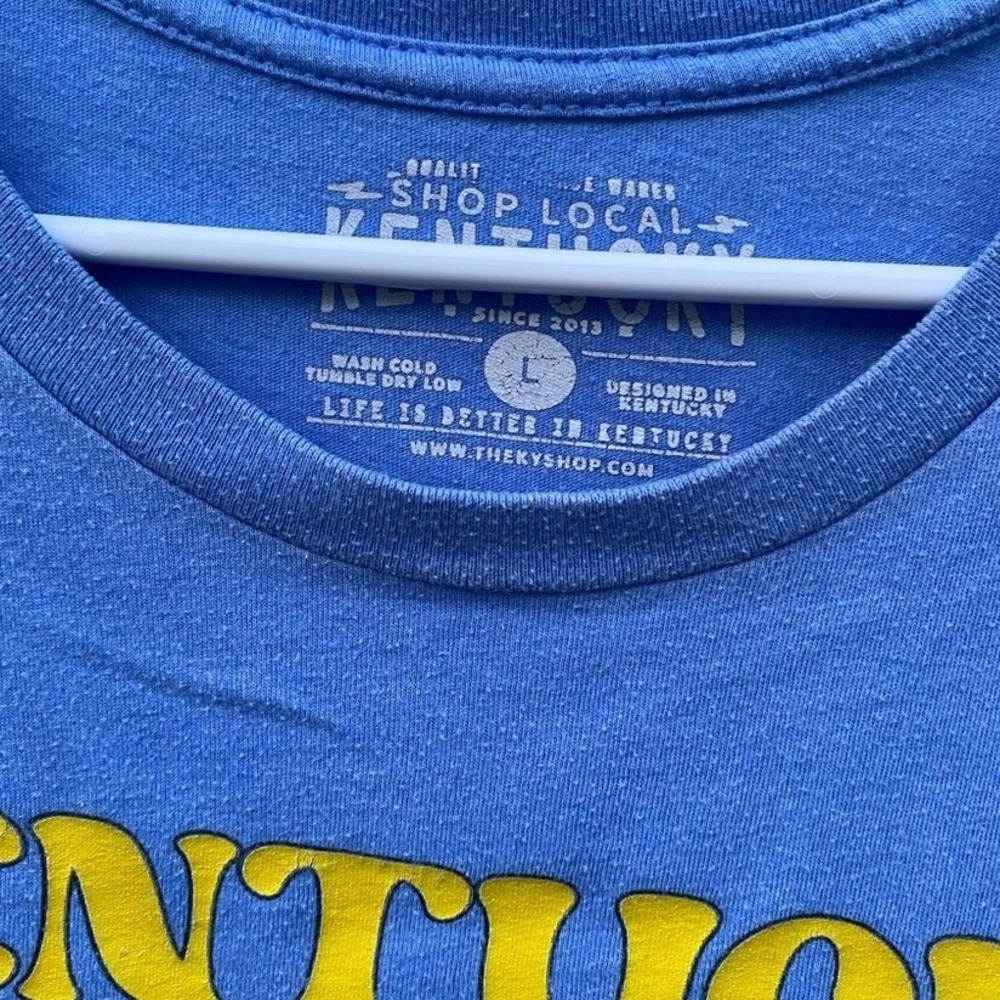 Shop Local Kentucky T-Shirt L Blue Kentucky Strong For Ukraine Sunflower Tee - Picture 4 of 4